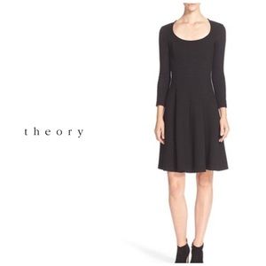 Theory Beyao Diamond knit dress - black